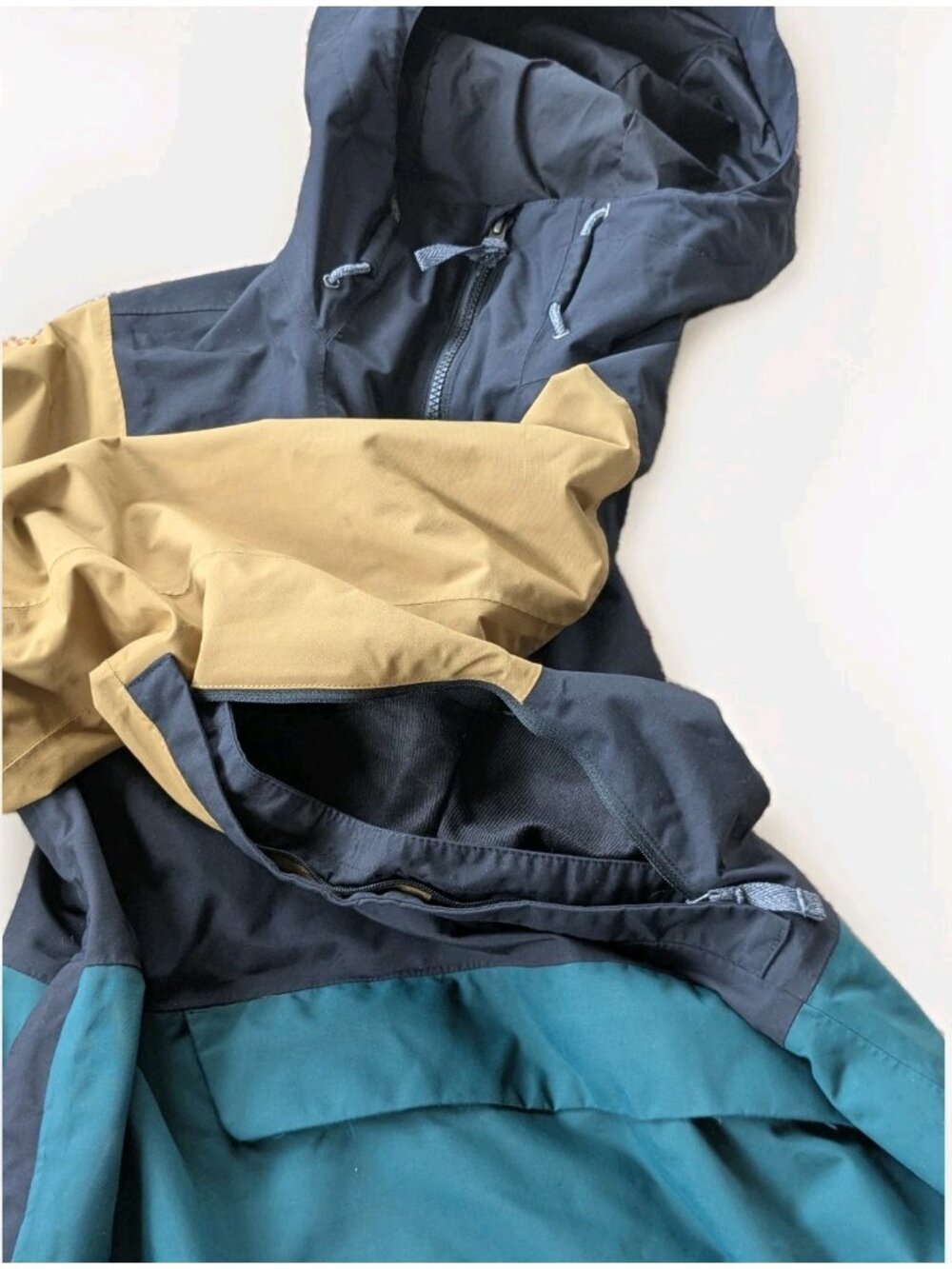 The North Face Tanager Anorak Jacket Womens Med Hooded Pullover Colorblock Ski - Picture 16 of 16